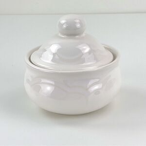 Vintage Pfaltzgraff Gazebo White Sugar Bowl With Lid